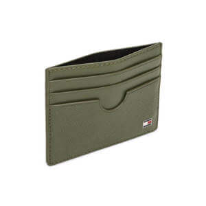 Tommy Hilfiger Enamel Flag Leather Credit Card Holder